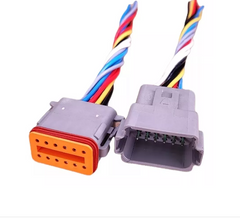 Conector Enchufe Macho Y Hembra 12 Pines