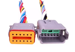 Conector Enchufe Macho Y Hembra 12 Pines