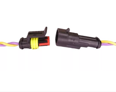 Conector Enchufe 2 Pines Macho Y Hembra