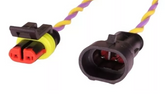 Conector Enchufe 2 Pines Macho Y Hembra