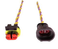 Conector Enchufe 2 Pines Macho Y Hembra