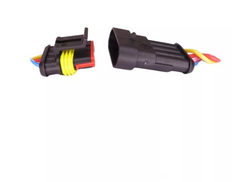 Conector Enchufe 4 Pines Macho Hembra