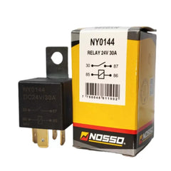 Relay 24v 30a Universal 4 Pines Con Soporte Ny0144