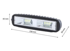 Kit Barra Luces Foco Neblinero Led 48w 12v/24v Pack 2 Unds