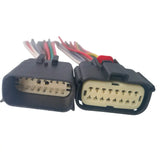 Enchufe Conector Macho Y Hembra 16 Pines