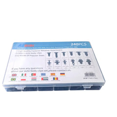 Set 240 Clip Remache Plástico Sujeción Para Coche Broches