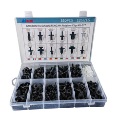 Set 350 Clip Remache Plastico Sujecion Para Coche Broches