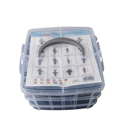 Set 620 Clip Remache Plastico Sujecion Para Coche Broches Autos