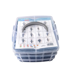Set 620 Clip Remache Plastico Sujecion Para Coche Broches Autos