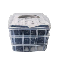Set 620 Clip Remache Plastico Sujecion Para Coche Broches Autos