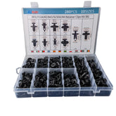 Set 280 Clip Remache Plastico Sujecion Para Coche Broches Autos
