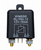 Relay universal de potencia 12V 100A, 4 terminales