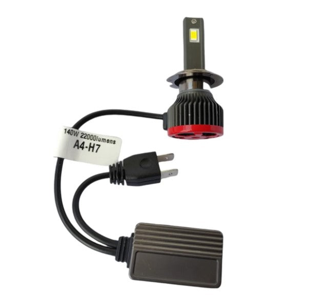 Luces Turbo Led Auto H1 H4 H7 H11 H27 9005 9006 22000 Lúmenes 140w