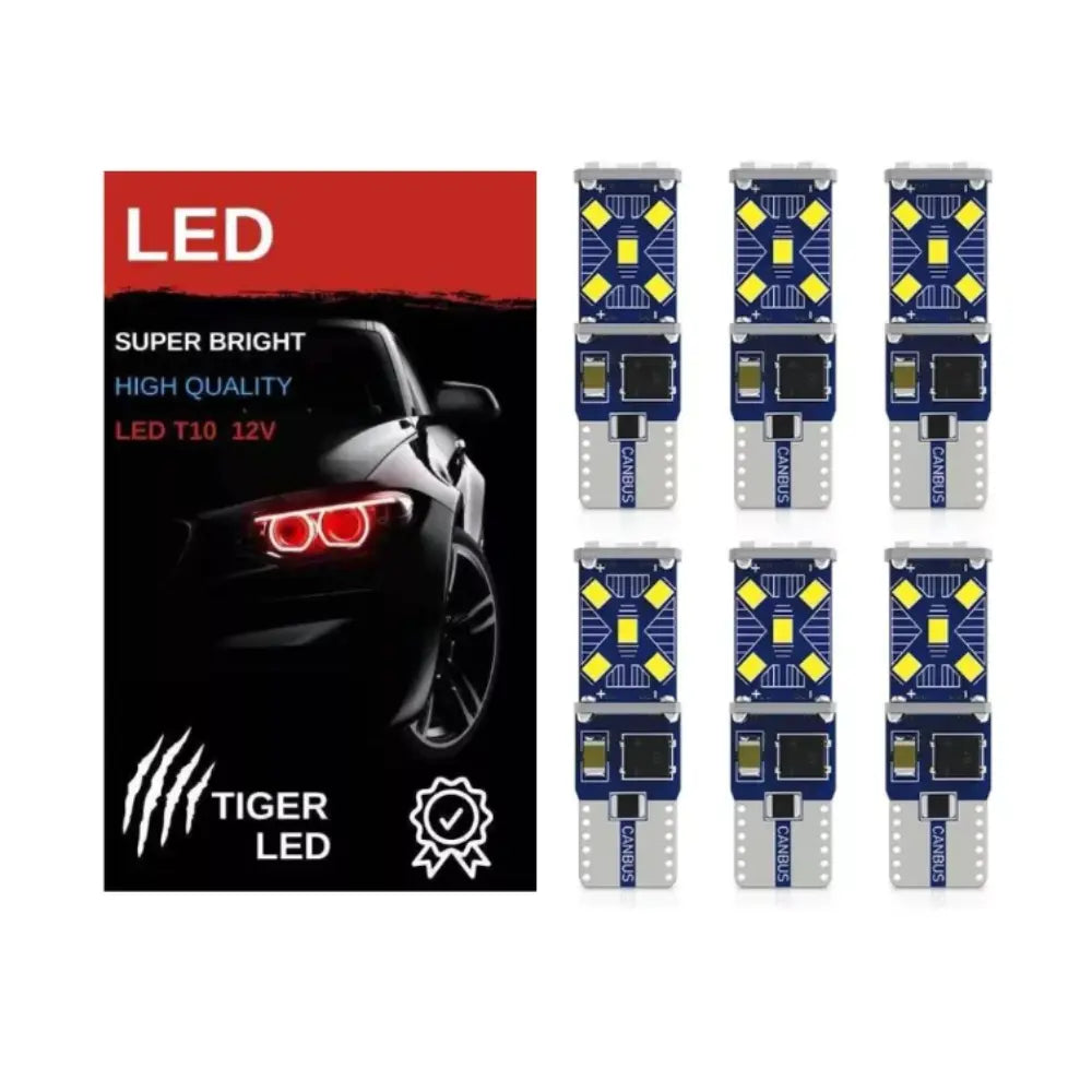 Kit 6 Ampolletas Luces Led T10 Cola De Pescado 5w Canbus