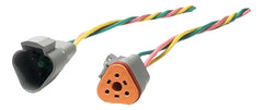 Conector 3 pines Deutsch DT Macho y Hembra