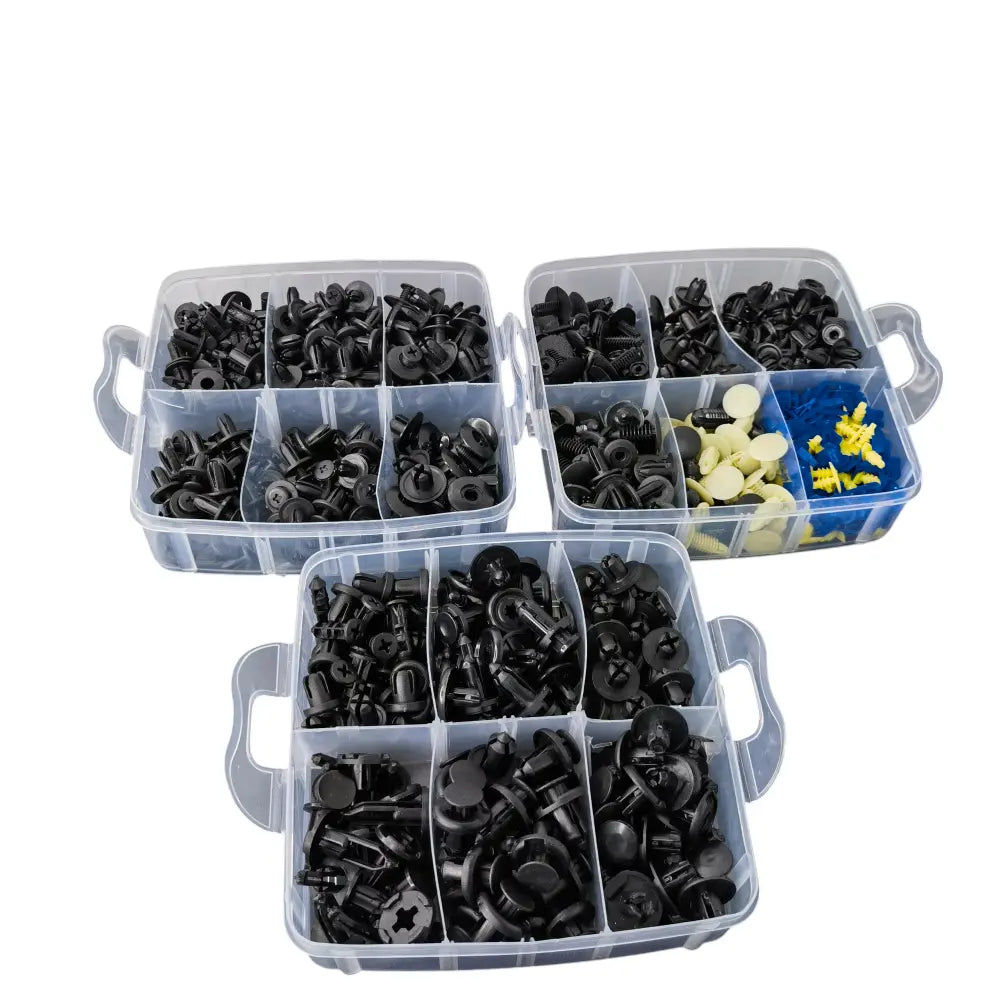 Set 240 Clip Remache Plastico Sujecion Para Coche Broches