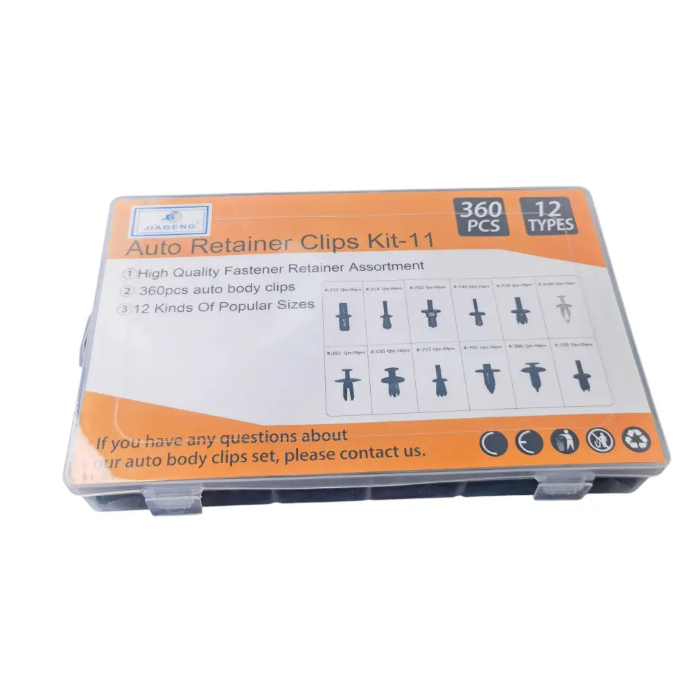 Set 360 Clip Remache Plastico Sujecion Para Coche Broches Autos
