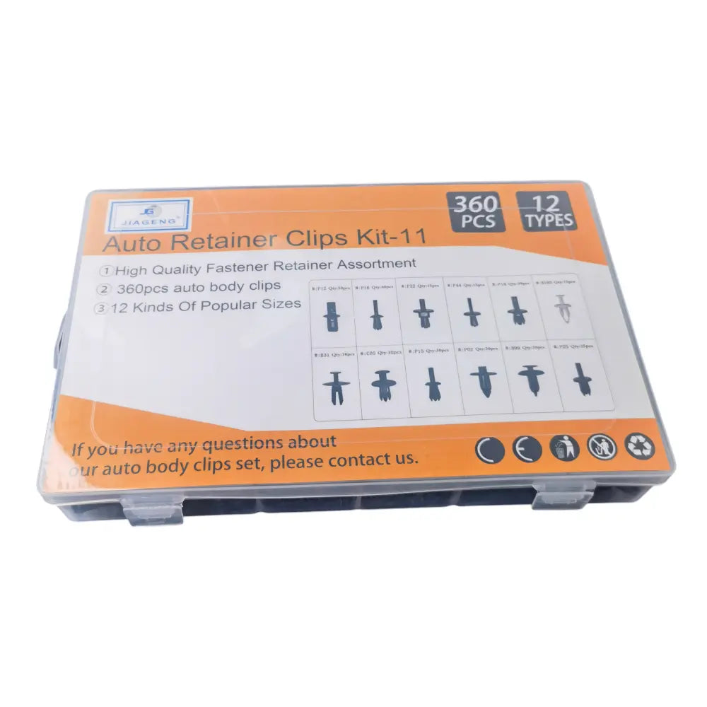 Set 360 Clip Remache Plastico Sujecion Para Coche Broches Autos
