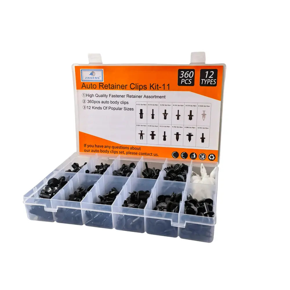 Set 360 Clip Remache Plastico Sujecion Para Coche Broches Autos