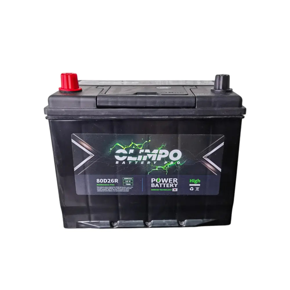 Bateria 70ah Olimpo 80d26r Nx1 10-5 Cca 600 (+ -)