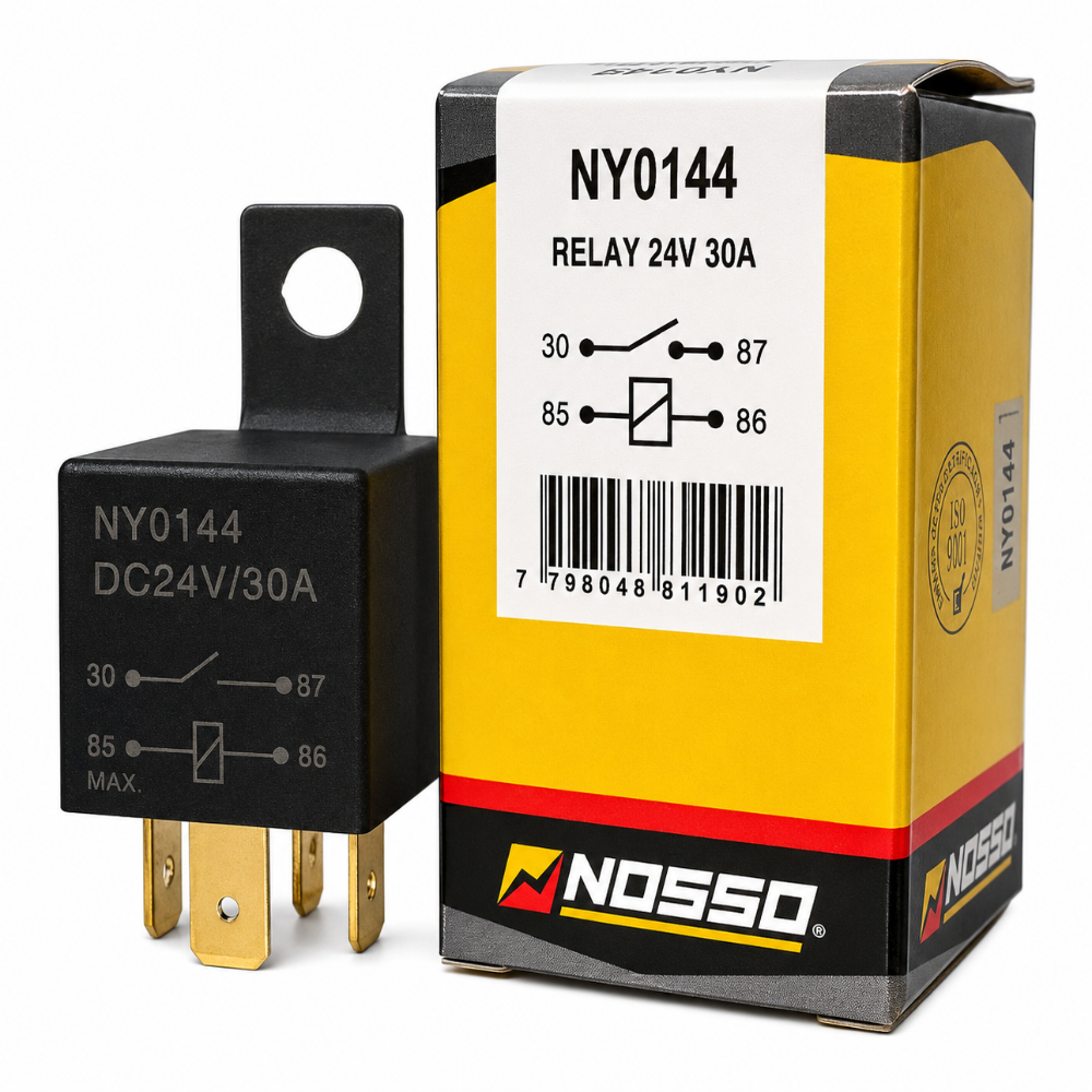 Relay Inversor 24v 30a Universal 5 Pines Con Soporte Ny0245