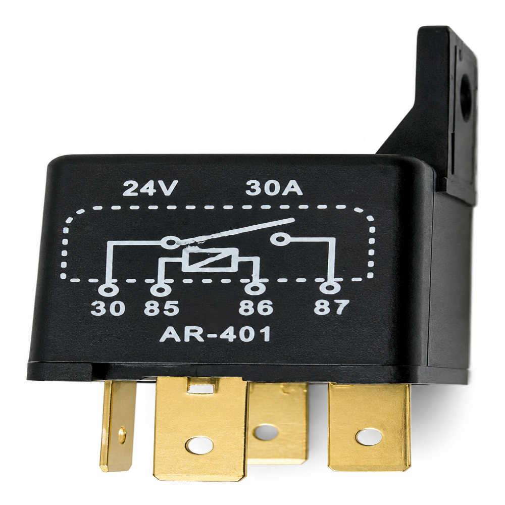 Relay 4 Patas 24v 30a