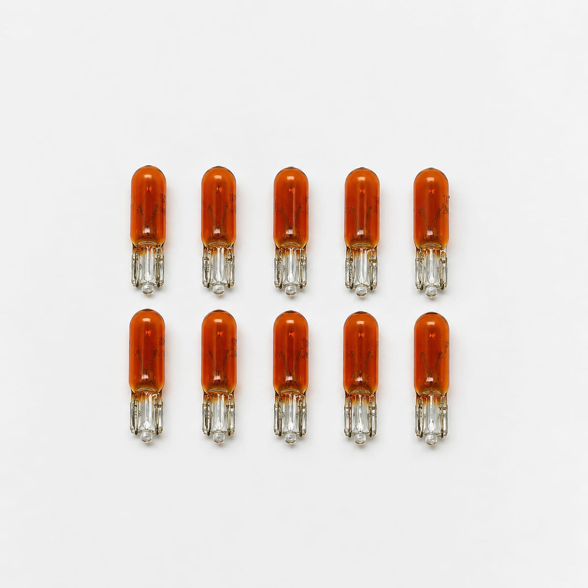 Pack 10 Ampolleta Brm T5 12v 2w Ambar (85am)